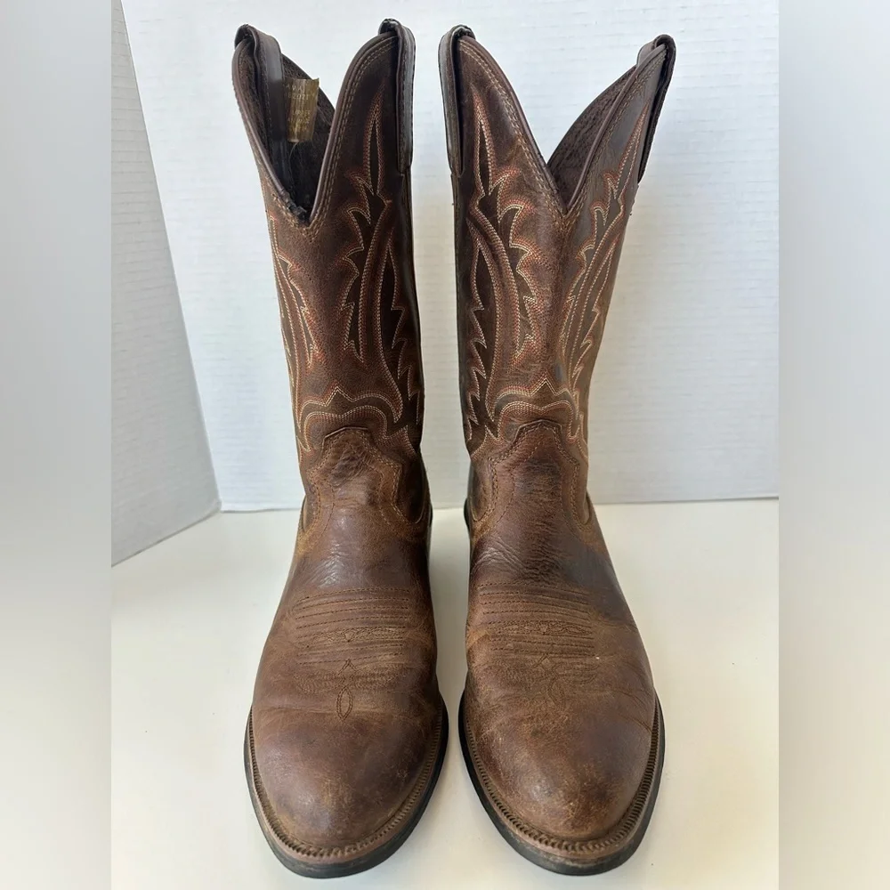 TONY LAMA Men’s Western Cowboy Brown Leather Boots Style BB2021 Size 8